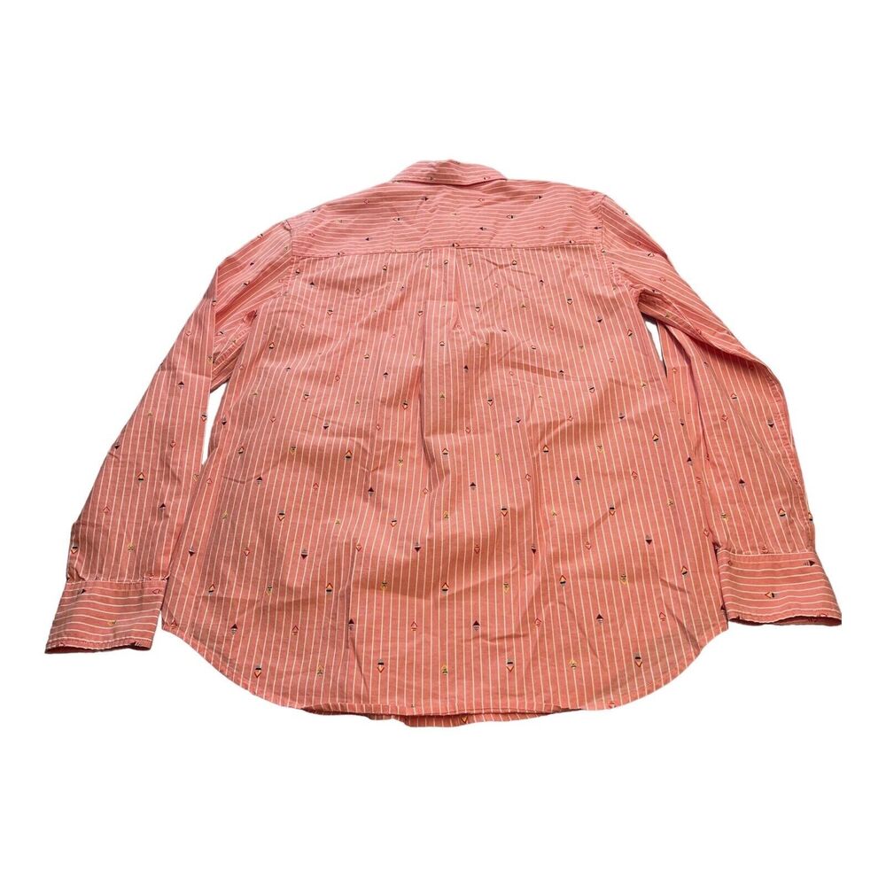 GAP Boyfriend Fit Multicolor Shirt Women’s Size XS 1/4 Button - Picture 3 of 7